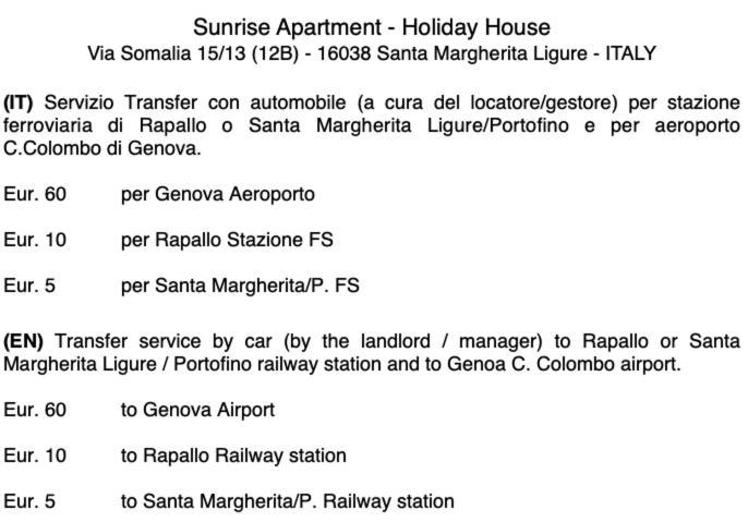 Sunrise Apartment Santa Margherita Ligure Buitenkant foto